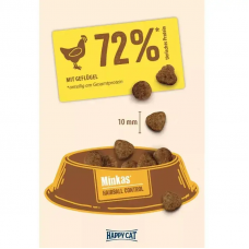 Happy Cat Minkas Hairball Control (Хеппі Кет Мінкас Хербал) корм для котів із птицею від грудок шерсті в ШКТ 15 кг