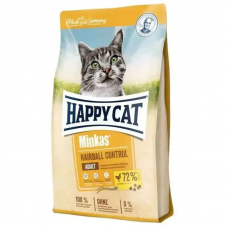 Happy Cat Minkas Hairball Control (Хеппі Кет Мінкас Хербал) корм для котів із птицею від грудок шерсті в ШКТ 15 кг