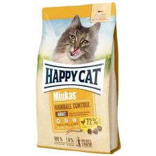 Happy Cat Minkas Hairball Control (Хеппі Кет Мінкас Хербал) корм для котів із птицею від грудок шерсті в ШКТ 15 кг