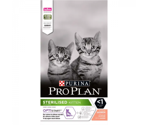 Purina Pro Plan Sterilised Kitten Salmon (Пурина Про План Стерилайзд Киттен Салмон) для стерилизованных котят 1.5 кг.