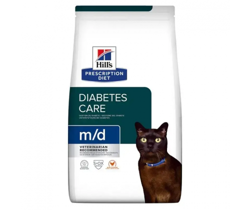 Hills Prescription Diet Feline m/d Chicken (Хиллс ПД Филайн м/д) для котов при сахарном диабете и ожирении 5 кг.