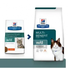 Hills Prescription Diet Feline w/d Chicken (Хіллс ПД Філайн в/д) для котів при цукровому діабеті і ожиріння 5 кілограмів.