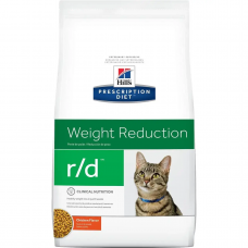Hills Prescription Diet Feline r/d Chicken (Хіллс ПД Філейн р/д Курица) для котів при ожирені, для схуднення 5 кілограмів.