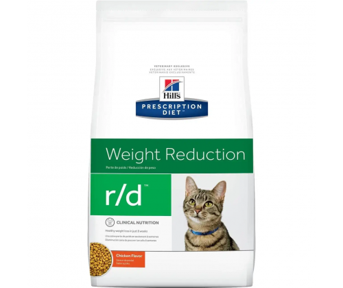 Hills Prescription Diet Feline r/d Chicken (Хиллс ПД Филайн р/д Курица) для котов при ожирении, для похудения 5 кг.