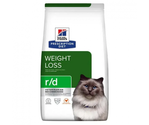 Hills Prescription Diet Feline r/d Chicken (Хиллс ПД Филайн р/д Курица) для котов при ожирении, для похудения 5 кг.