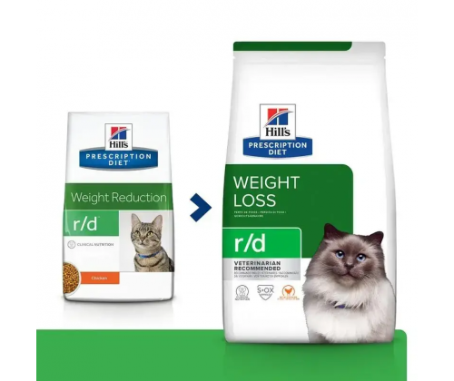 Hills Prescription Diet Feline r/d Chicken (Хиллс ПД Филайн р/д Курица) для котов при ожирении, для похудения 5 кг.