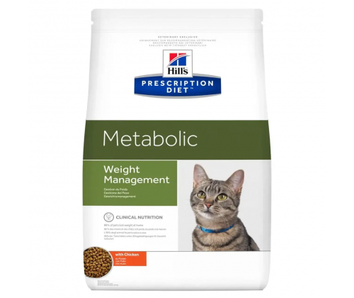 Hills Prescription Diet Feline Metabolic Chicken (Хиллс ПД Филайн Метаболик Курица) для котов при ожирении 4  кг.