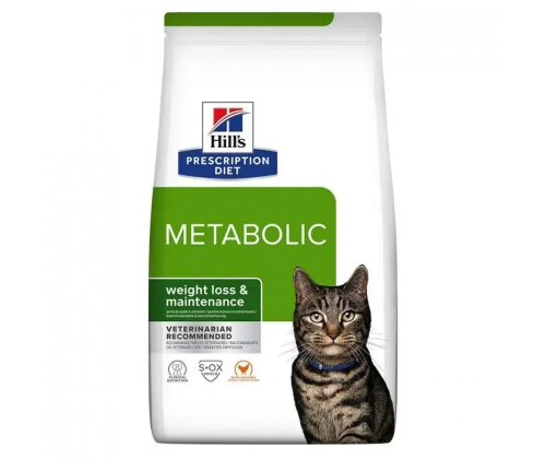 Hills Prescription Diet Feline Metabolic Chicken (Хиллс ПД Филайн Метаболик Курица) для котов при ожирении 4  кг.