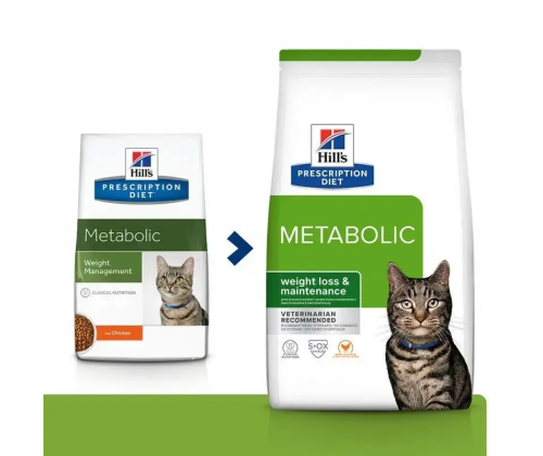 Hills Prescription Diet Feline Metabolic Chicken (Хиллс ПД Филайн Метаболик Курица) для котов при ожирении 4  кг.