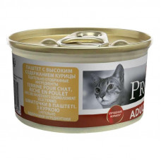 Purina Pro Plan Adult Chiken Cat (Пурина Про План Едалт Кулиця Пуштет/Кусочки) консерви для котів 12 бг 85 г