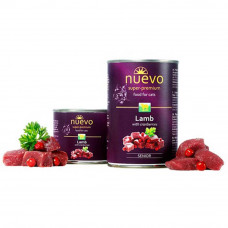 Nuevo Senior (Тиво Сеньєр) вологий корм для літніх котів з ягням і журавлиною 200 г х 12 шт.