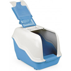 Закритий бокс для котів з фільтром MPS NETTA (МПС Нетта) 54x39x40 см Блакитний