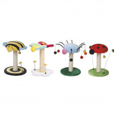 Кігтеточка стовпчик з іграшками для кішок CROCI Комах (Кроки) 35х35х47 см