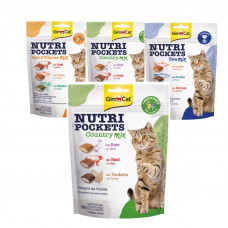 GimCat Nutri Pockets Country Mix (ДжимКет Кантрі Мікс) Ласощі для котів з качкою, яловичиною й індичкою