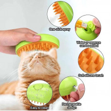 Паровая щетка - расческа для домашнего груминга котов и собак 3 в 1 Cat Steam Brush (Кет Стим Браш)