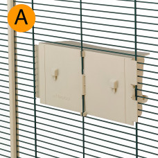 Поворотна годівниця для вольєрів для канарок і екзотичних птахів Ferplast Brava 6 (Ферпласт Брава 6)