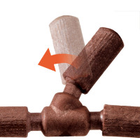 Пластикова жердинка в карту для канарок, папуг і екзотичних птахів Ferplast Flex (Ферпласт Флекс)