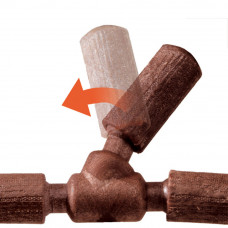 Пластикова жердинка в карту для канарок, папуг і екзотичних птахів Ferplast Flex (Ферпласт Флекс)