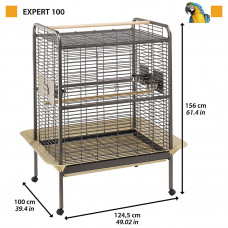 Вол'єр для папуг та інших птахів Ferplast Expert (Ферпласт Eксперт) 124,5 x 100 x 156 см - 100