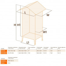 Вол'єр для канарейок і маленьких птахів Ferplast Brio (Ферпласт Бріо) 85 x 75 x h 162 cм - Medium