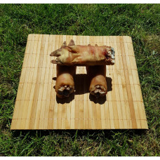 Натуральное лакомство для собак копыта свинные сушеные премиум класса 