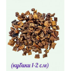 Натуральное лакомство для собак сушеное говяжье вымя кубиками 1 см 