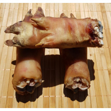 Натуральное лакомство для собак копыта свинные сушеные премиум класса 