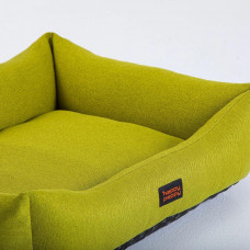 Лежак для собак и котов Happy Peppy (Хэппи Пеппи) Sofa Рогожка 70х110, Зелёный