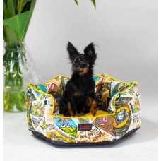 Лежак для собак и котов Happy Peppy (Хэппи Пеппи) Voyage business 70 х 70 см.