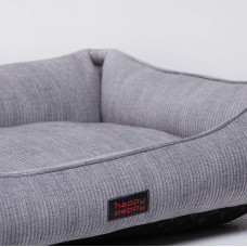 Лежак для собак и котов Happy Peppy (Хэппи Пеппи) MUR MUR GlaMURR 60х90 см, Серый