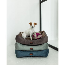 Лежак для собак и котов Happy Peppy (Хэппи Пеппи) Doublet 45х60 см, Коричневый