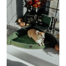 Лежак для собак и котов Happy Peppy (Хэппи Пеппи) Happy Corner Зеленый