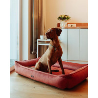 Лежак для собак и котов Happy Peppy (Хэппи Пеппи) MUR MUR GlaMURR 50х70 см, Красный