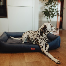 Лежак для собак и котов Happy Peppy (Хэппи Пеппи) Dolce Vita 45х60 см, Темно-синий