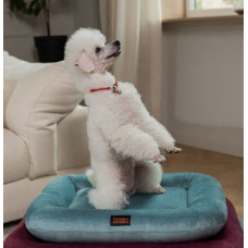 Лежак для собак и котов Happy Peppy (Хэппи Пеппи) Cloud 55х70 см, Серо-синий