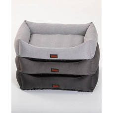 Лежак для собак и котов Happy Peppy (Хэппи Пеппи) Sofa Рогожка 40х50 см, Светло-серый