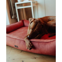 Лежак для собак и котов Happy Peppy (Хэппи Пеппи) MUR MUR GlaMURR 50х70 см, Красный