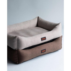 Лежак для собак и котов Happy Peppy (Хэппи Пеппи) Sofa Рогожка 30х45 см, Бежевый