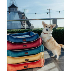 Лежак для собак и котов Happy Peppy (Хэппи Пеппи) Grand 40 х 50 см, Бордовый