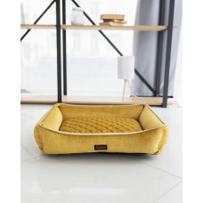 Лежак для собак и котов Happy Peppy (Хэппи Пеппи) Grand 50 х 70 см, Желтый