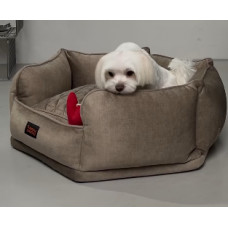 Лежак для собак и котов Happy Peppy (Хэппи Пеппи) Voyage Grand Серый