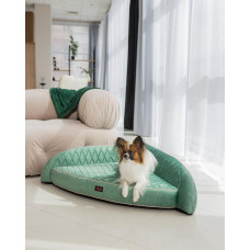 Лежак для собак и котов Happy Peppy (Хэппи Пеппи) Happy Corner Зеленый