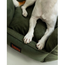 Лежак для собак и котов Happy Peppy (Хэппи Пеппи) Voyage 50 х 50 см., Темно-зеленый