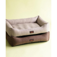 Лежак для собак и котов Happy Peppy (Хэппи Пеппи) Sofa Рогожка 80х120 см, Бежевый