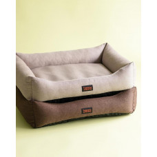 Лежак для собак и котов Happy Peppy (Хэппи Пеппи) Sofa Рогожка 30х45 см, Бежевый