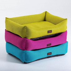 Лежак для собак и котов Happy Peppy (Хэппи Пеппи) Sofa Рогожка 45х60 см, Розовый