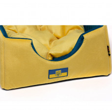 Домик трансформер для собак и котов Happy Peppy (Хэппи Пеппи) Smart Home 40 х 40 х 40 см, Сине-желтый