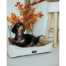 Лежак для собак и котов Happy Peppy (Хэппи Пеппи) Doublet 40х50 см, Белый