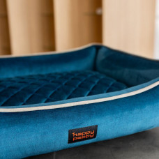 Лежак для собак и котов Happy Peppy (Хэппи Пеппи) Grand 50 х 70 см, Синий