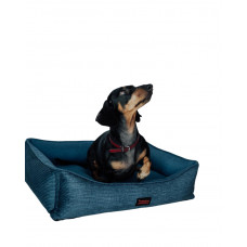 Лежак для собак и котов Happy Peppy (Хэппи Пеппи) Doublet 50х70 см, Синий